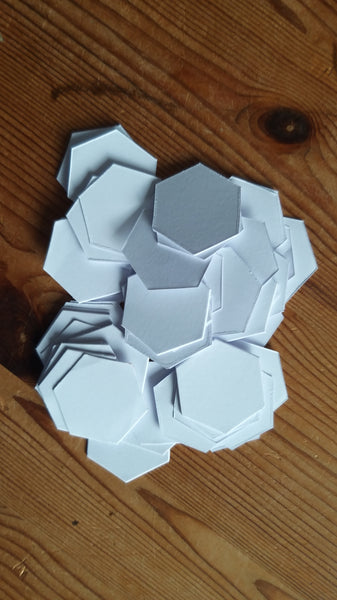 3/4" hexagons
